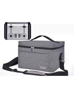 TOASTER STORAGE BAG,CARRYING BAG,COMPATIBLE WITH MOST 4-SLICE TOASTERS,WITH A FRONT ACCESSORY BAG,WHICH CAN HOLD ACCESSORIES AND JAM.GRAY, 12× 11× 8 INCHES