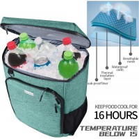 Cooler Backpack, Leakproof 30 Cans Backpack Cooler Insulated Soft Cooler Bag, Lightweight 25l Lunch Box Backpack Cooler Bag For Men Women Adult Camping, Hiking, Beach, Picnic